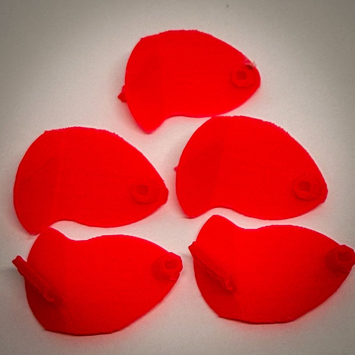 Tater Tot Stubby Blade Builder Blanks 5-Pack - UV Red