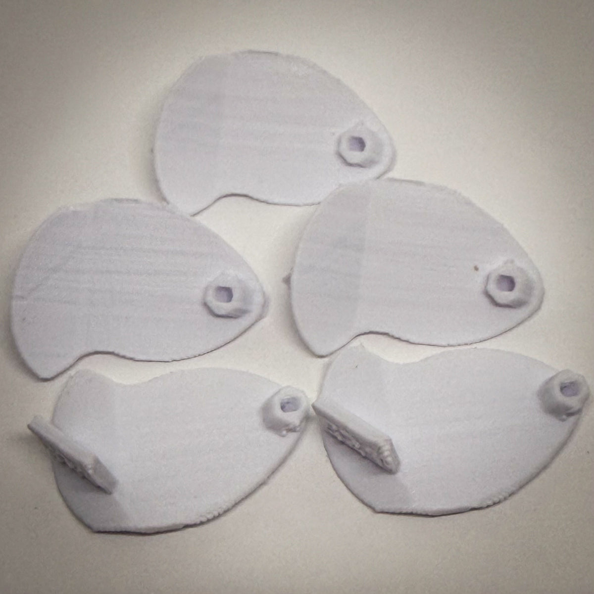 Tater Tot Stubby Blade Builder Blanks 5-Pack - White